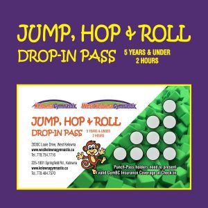 Jump, Hop & Roll 10-Visit Drop-In Pass, up to 5 years, 2 hours
